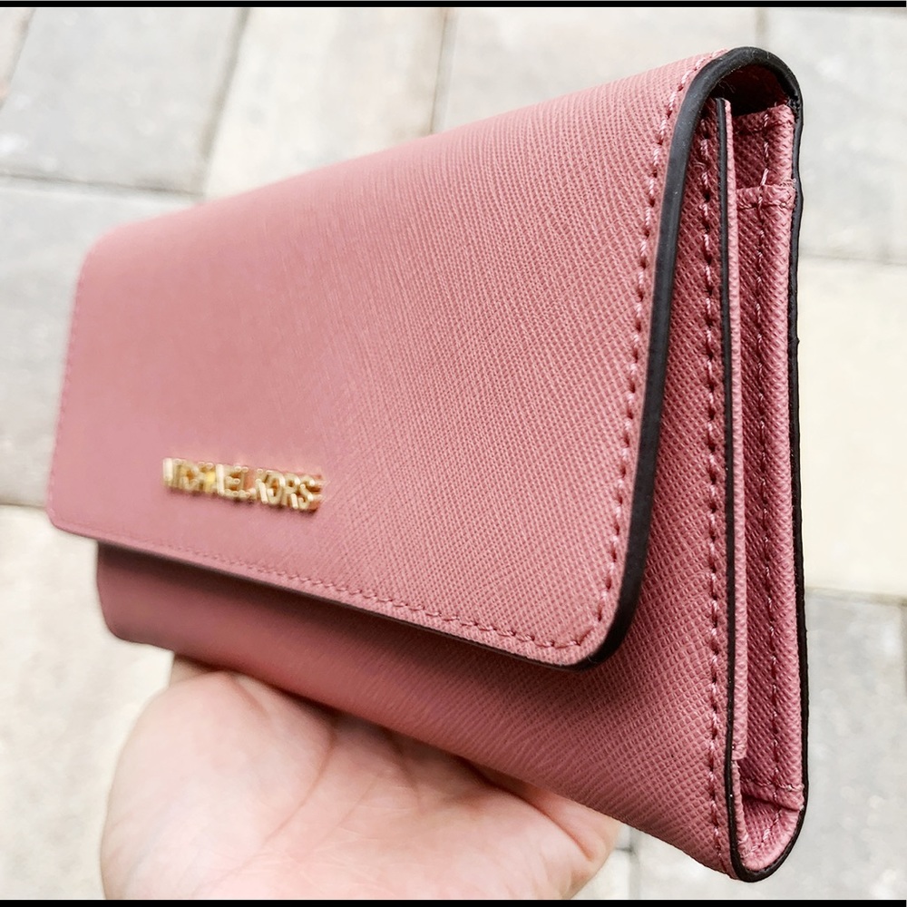 Michael kors large trifold wallet pink - Picture 2 of 3